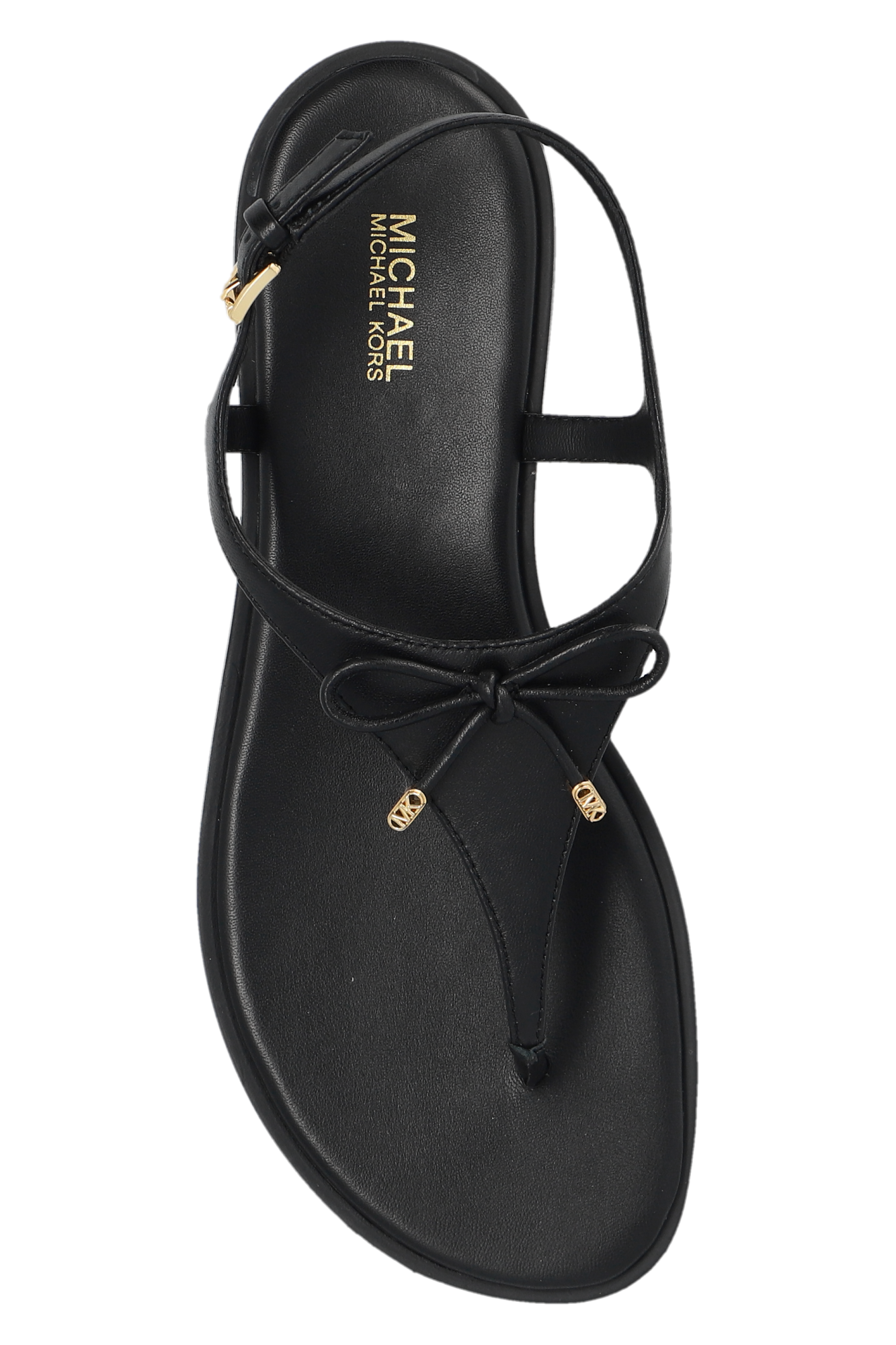 Michael kors flat hot sale black sandals